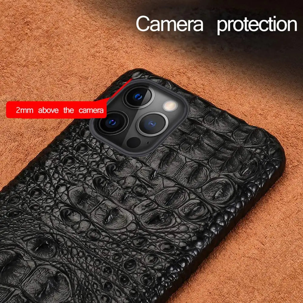 Funda Piel de Cocodrilo iPhone
