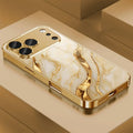 Funda Ondas de Mármol Dorado iPhone